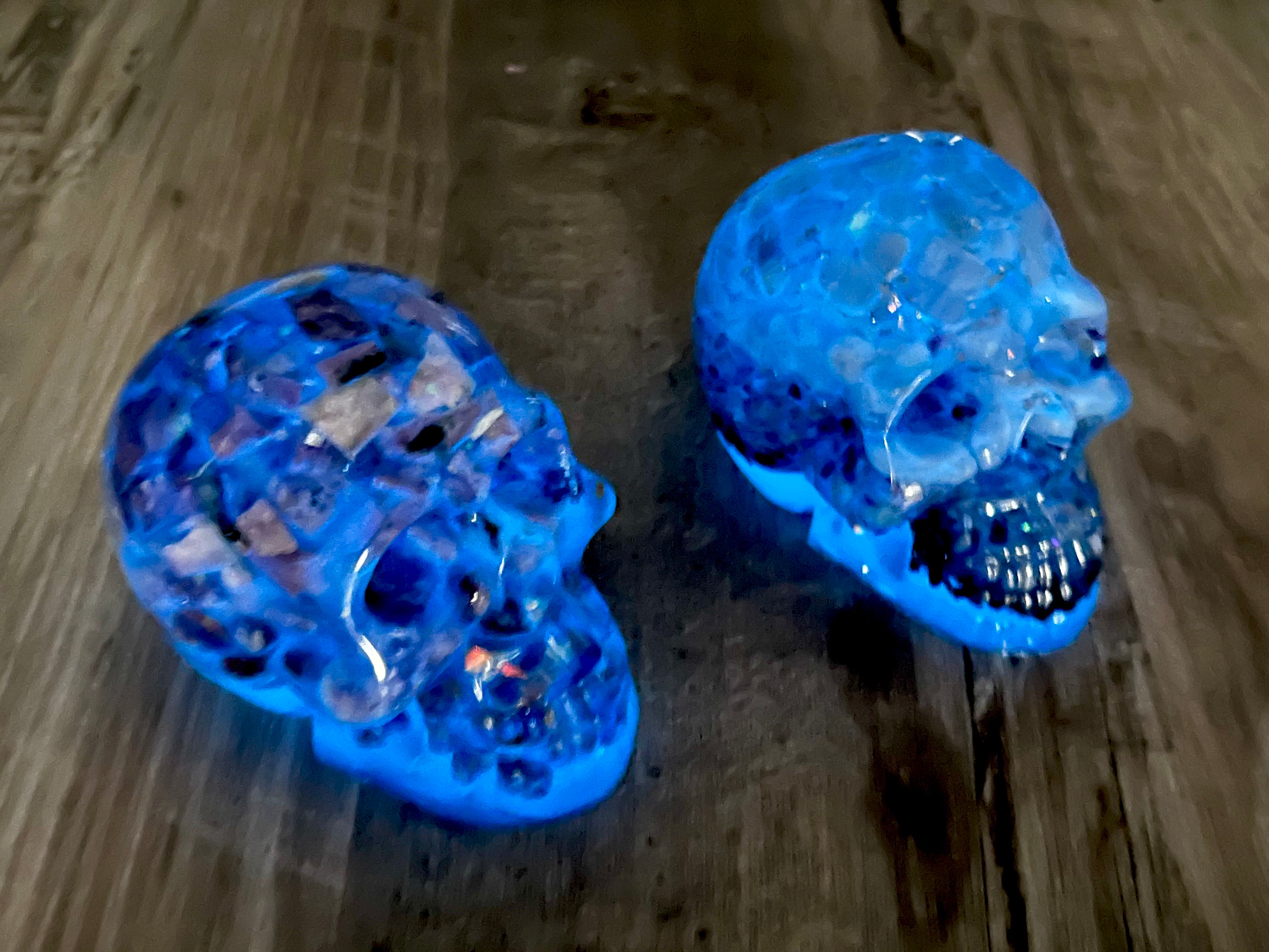 Glow in the Dark Crystal Skull XL