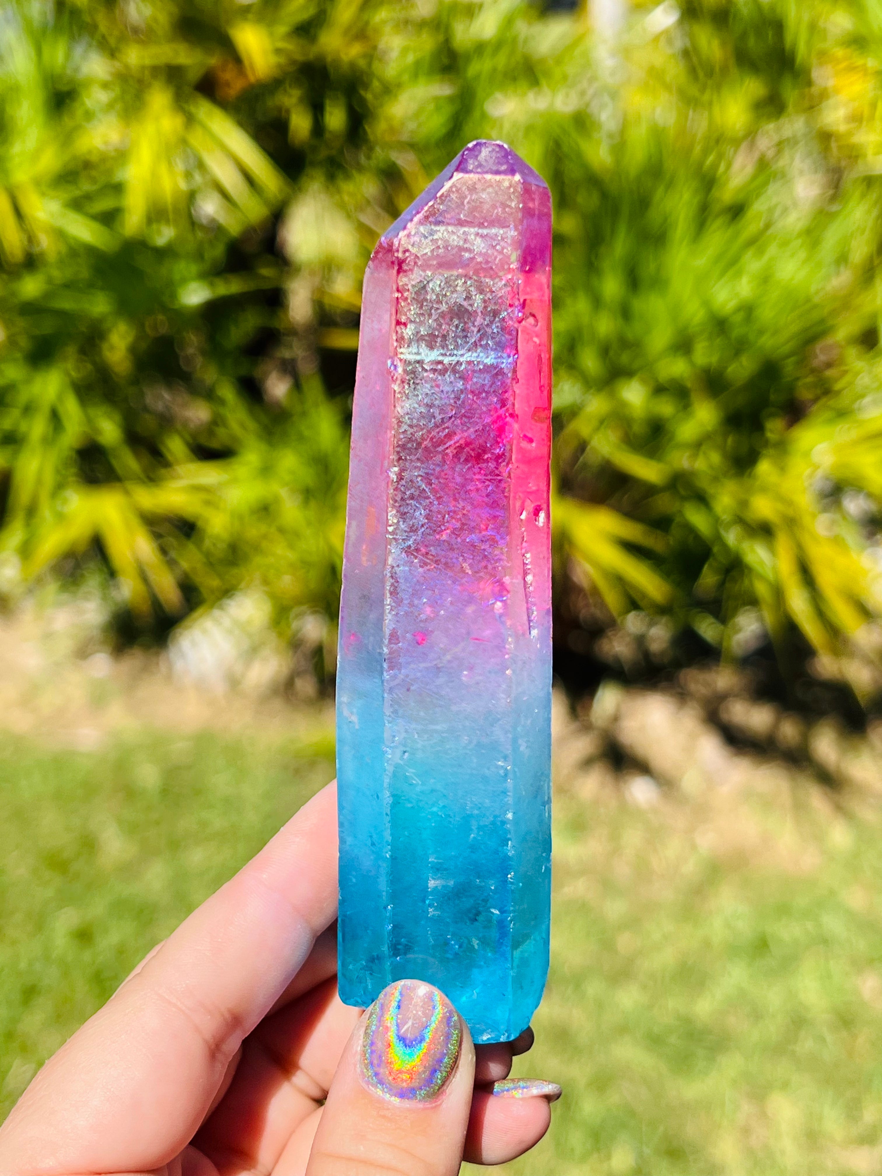 Bi Color Angel Aura Quartz