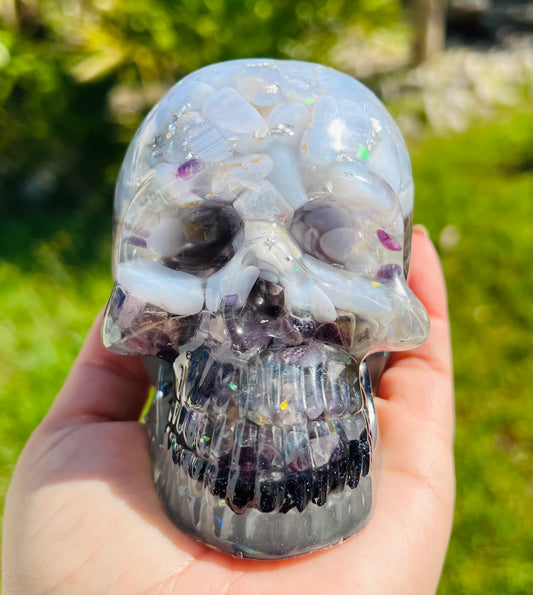 Glow in the Dark Crystal Skull