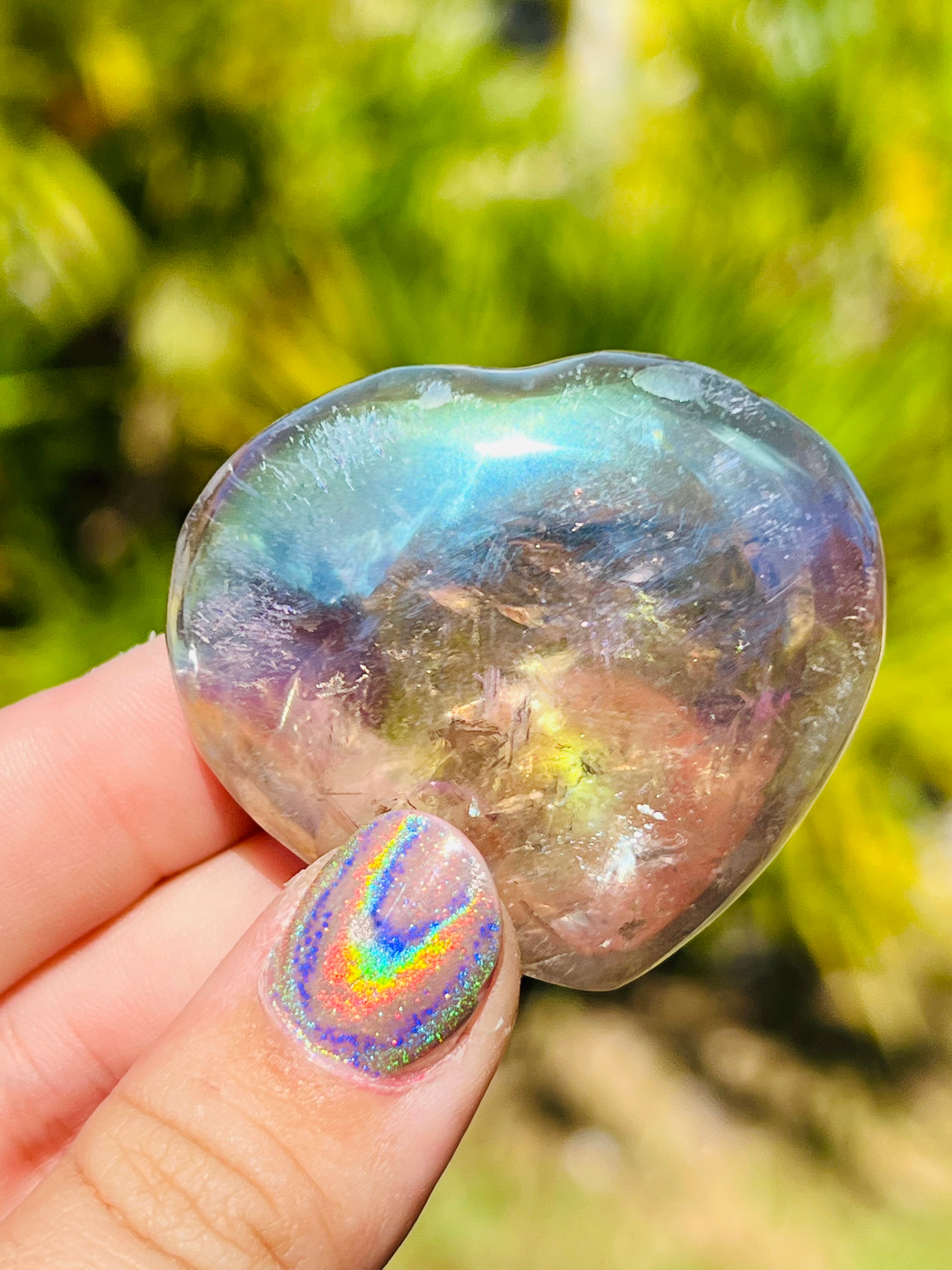 Angel Aura Quartz Heart