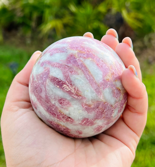 Pink Tourmaline Sphere (Large)