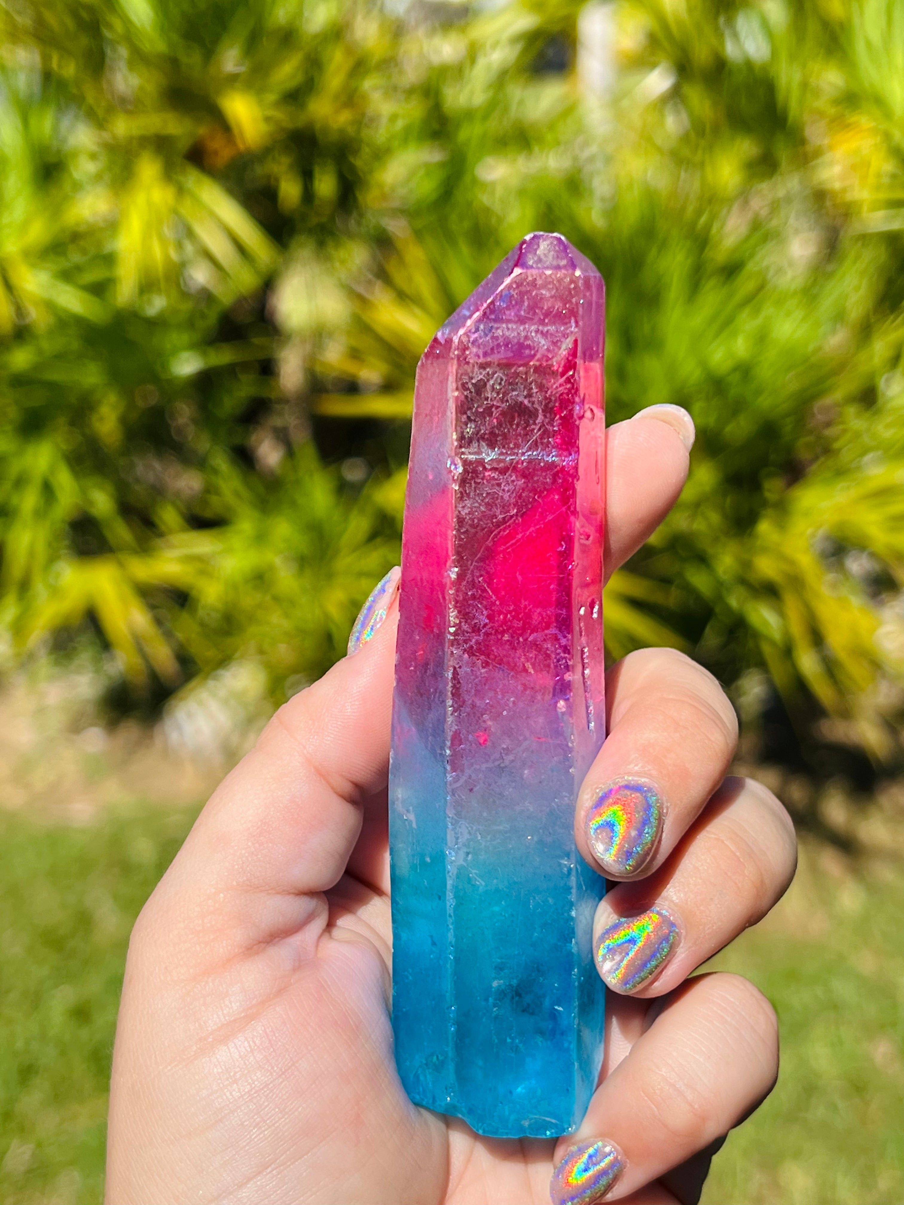 Bi Color Angel Aura Quartz