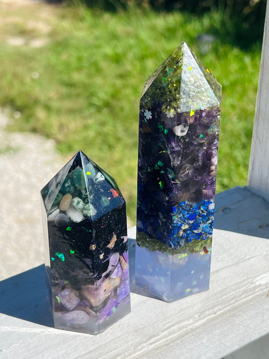 Glow in the Dark Crystal Tower