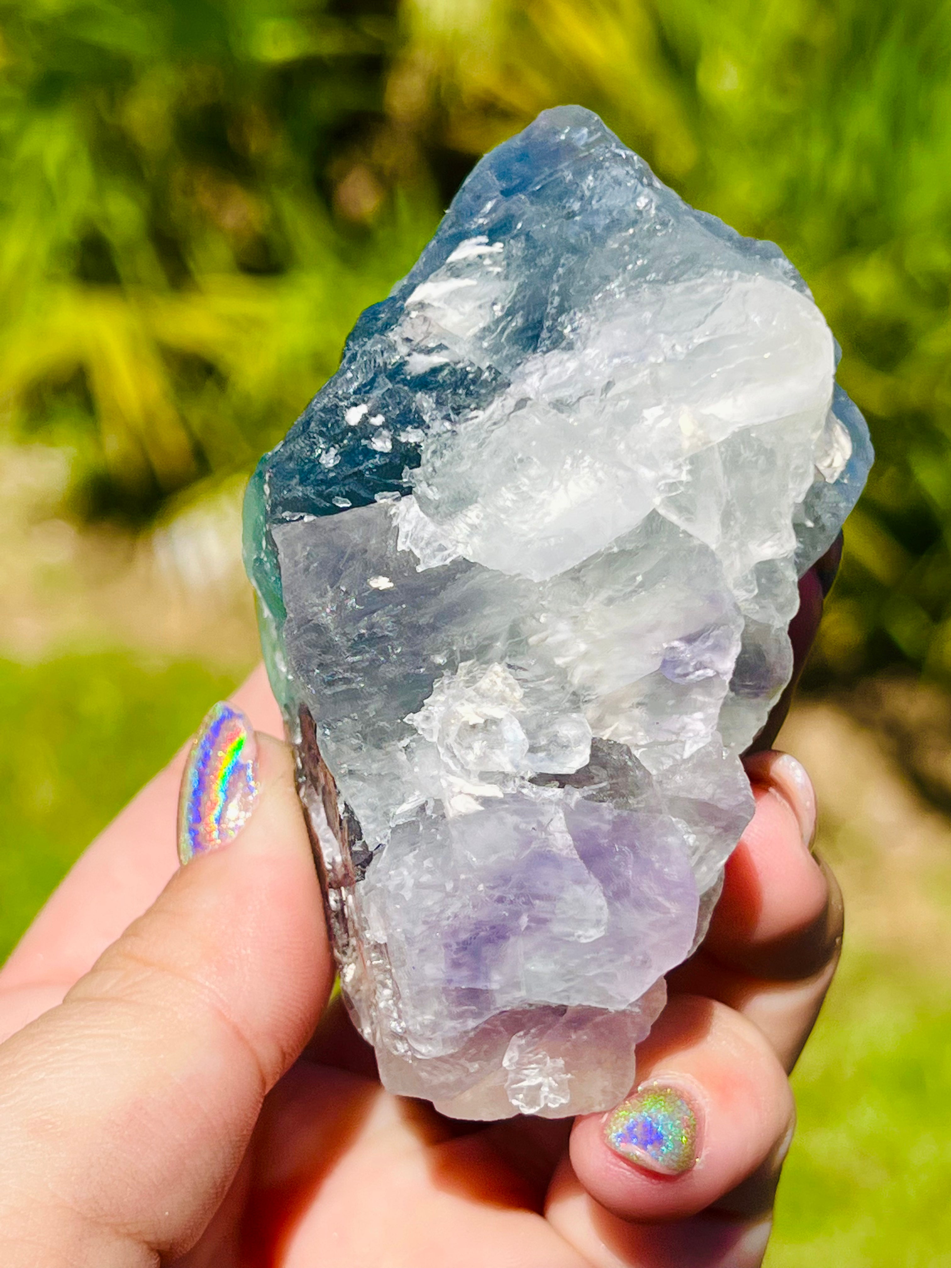 Raw Rainbow Fluorite Large