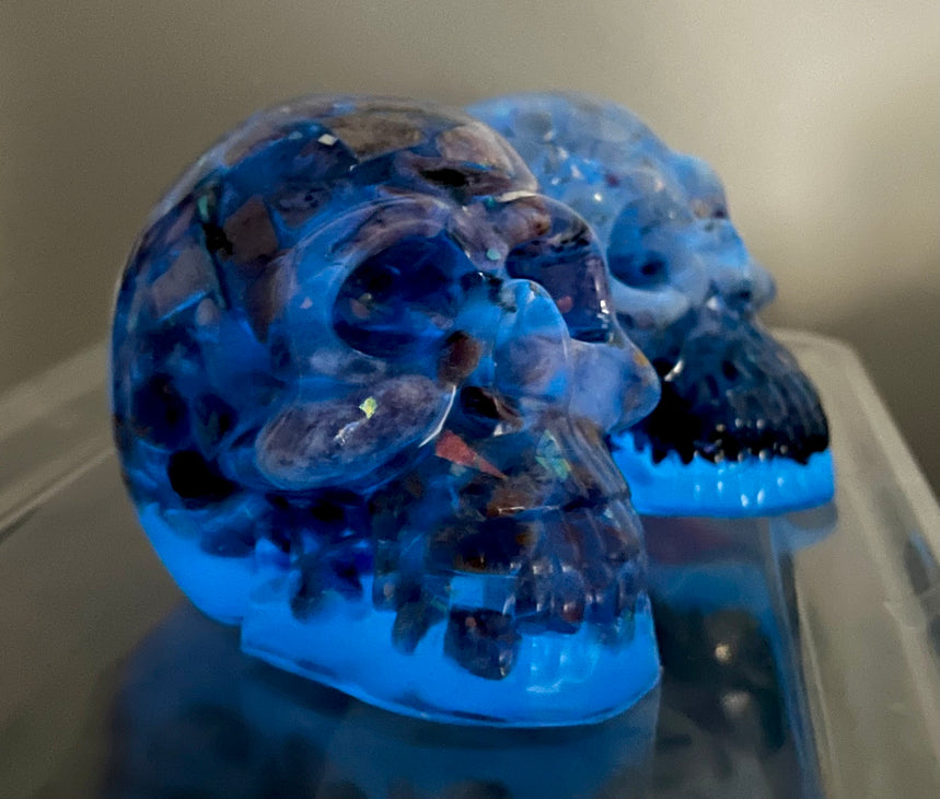 Glow in the Dark Crystal Skull XL