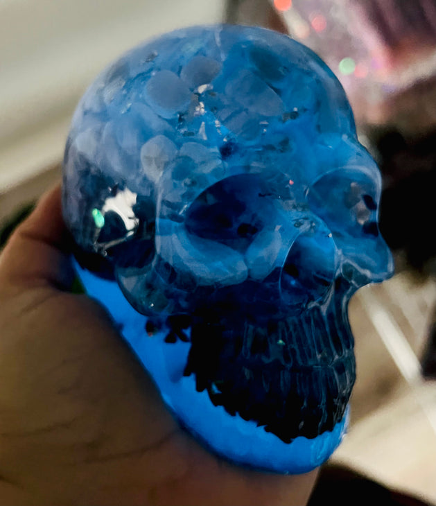Glow in the Dark Crystal Skull